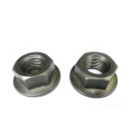 M8 black zinc black oxide hex flange nut with serrated carbon steel Grade 4 grade 8 grade6